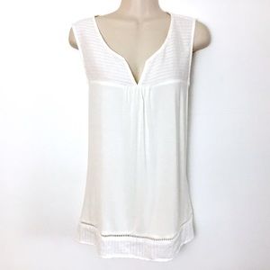 Skies are Blue Sleeveless Top XL Ivory